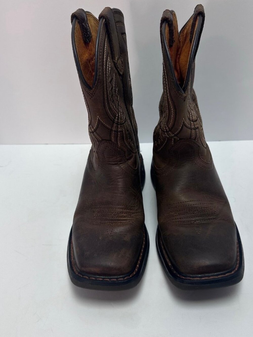 Ariat Youth Brown Leather Work Hog XT Coil Boots 13 Western